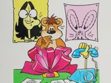 une image représentant un chat au téléphone, tirée d'un dessin animé