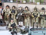 a lot of action figures that are on display