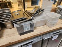 1 lot d'environ 25 bacs gastro en inox avec couvercles et en… (photo 3)