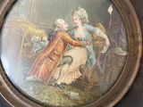 a picture of a painting on the wall of a room