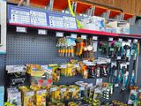 many different items on the shelves in the store