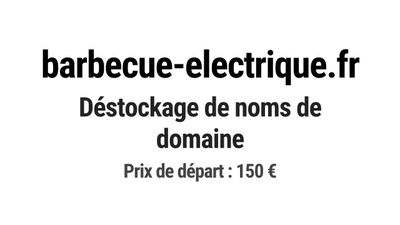 Nom de domaine barbecue-electrique.
