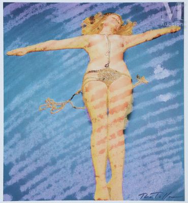 une image représentant un tableau d'une femme en bikini