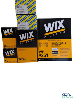three boxes of wx filters are stacked on top of each other