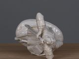 a figurine of a knight riding a horse on a table