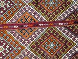 an image of a close up of a rug with a pattern on it