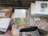 many different types of bedding on display in a store