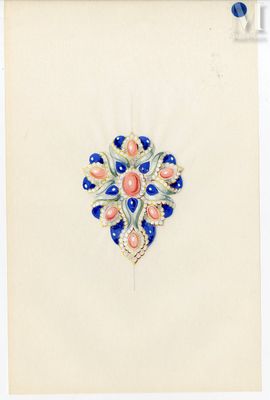 Jean CLOSSET Ensemble de 20 dessins figurant des études de b…