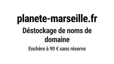 Nom de domaine planete-marseille.