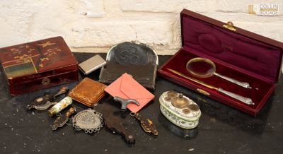 a lot of items that are sitting on a table