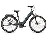 a black electric bike on a white background with a white background