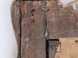 a picture of a piece of wood with a piece of paper on it