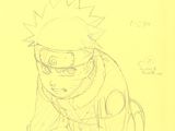 drawing of a man with a hat and goggles on his head