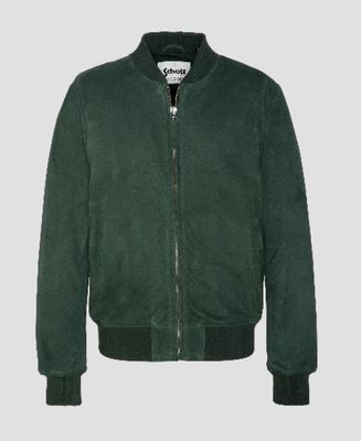 SCHOTT - Taille S - Blouson casual léger en cuir velours de …