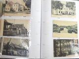 a book with pictures of buildings and boats on it