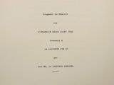 an old black and white photo of a book with writing on it