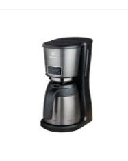the coffee maker is on a white background with a white background