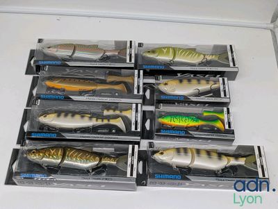 many different types of fishing lures in the package
