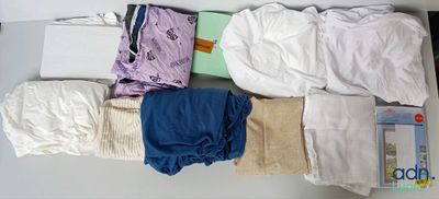 a lot of diapers that are sitting on a table