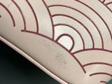a close up of a pillow with a design on it