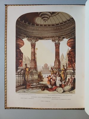 a picture of a book with a picture of a building in it