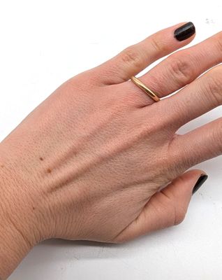 ALLIANCE en or jaune (750) non gravée. - Photo 1