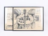une image représentant le dessin d'un avion sur une feuille de papier