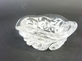 an image of a clear glass bowl sitting on top of a table