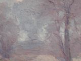 an image of a painting of a tree in the middle of a field