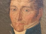 portrait of a man in a military uniform in a painting
