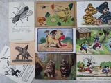 de nombreuses cartes postales représentant des animaux