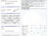 un gros plan d'une feuille de papier avec l'image d'un avion