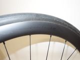 a close up of a tire on a bicycle wheel