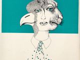 une image représentant le dessin d'un homme avec un oiseau sur la tête