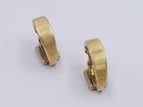 pair of 18k yellow gold hoop earrings
