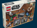 a box with a lego star wars set inside of it