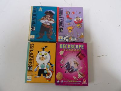 Lot de 4 Jeux de société : SAKAPUSS / 1 Jeu de 7 familles / …