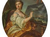 une image d'un tableau représentant une femme assise sur une chaise