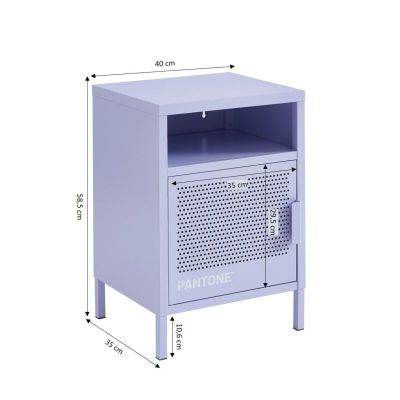 a drawing of a small cabinet with a door and a drawer