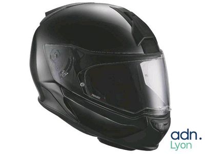 the helmet of a motorcycle rider is shown on a white background