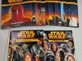 a set of star wars dvd covers on a table