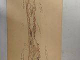 a piece of paper with a drawing of a map on it