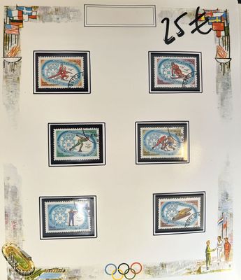 a picture of a picture of the olympic games on the wall