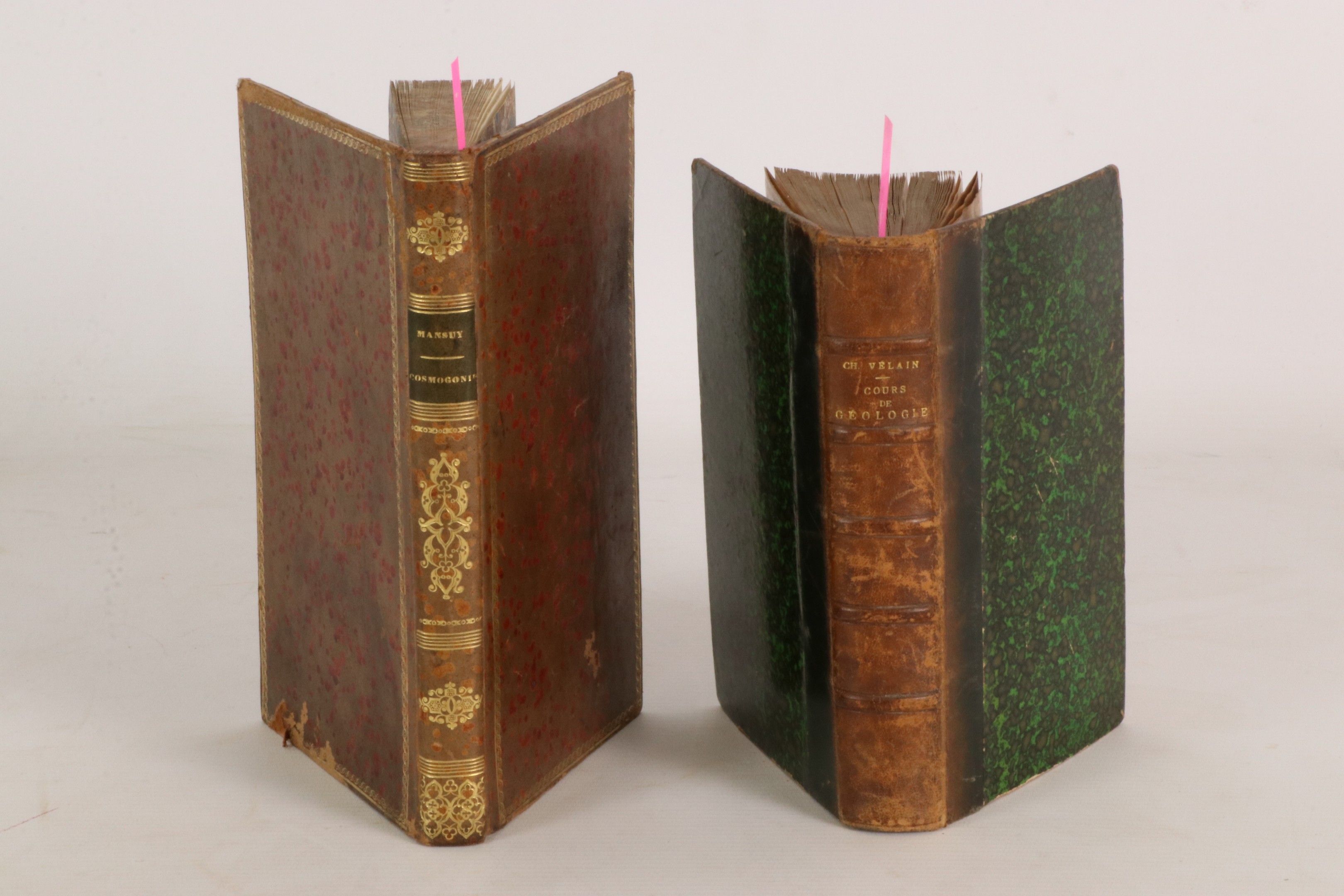 [GEOLOGIE] Réunion de 2 volumes reliés :