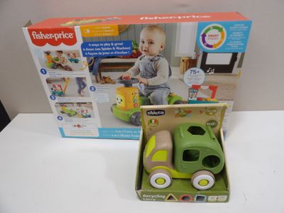 Jouets d'éveil enfants en bas âge : Tracteur 4 en 1 Fisher P…