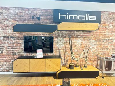 Composition XXL TV modèle ANGULAA placage de chêne et laque … - Photo 1