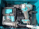a blue box with two tools in it that are in it