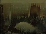 an image of a painting of a bridge over a body of water