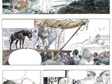 an image of a comic strip with a horse in the middle of it