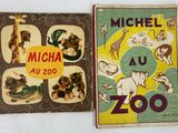 deux livres pour enfants illustrés d'animaux